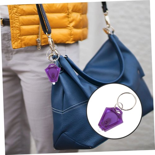 DOITOOL 5pcs Flashlight Key Ring Light Portable Money Detector for for Identifying Stores Daily Use