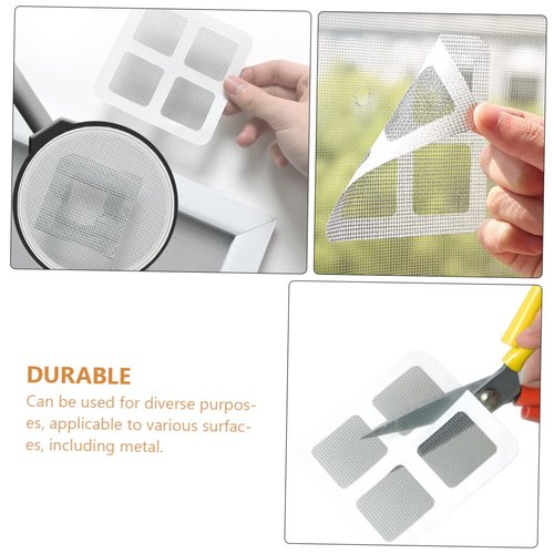 HOLIDYOYO 20Pcs Screen Patch Repair Kit Self Adhesive Window Screen Repair Tape for Fixing Rips Tears and Screens Doors Tents and Rvs and Reusable