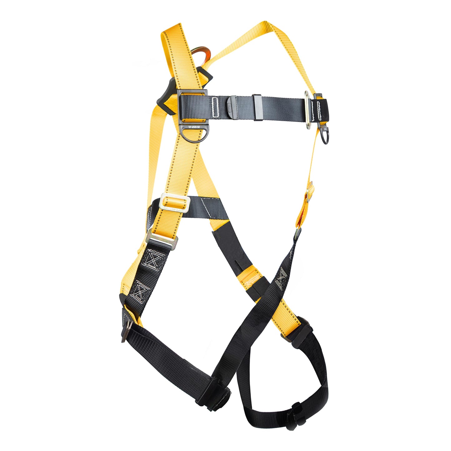 Guardian 00815 Rooftop Safety Kit - 50 ft Vertical Lifeline Assembly | Reusable Temper Anchor | Full Body Harness | Yellow Storage Bucket