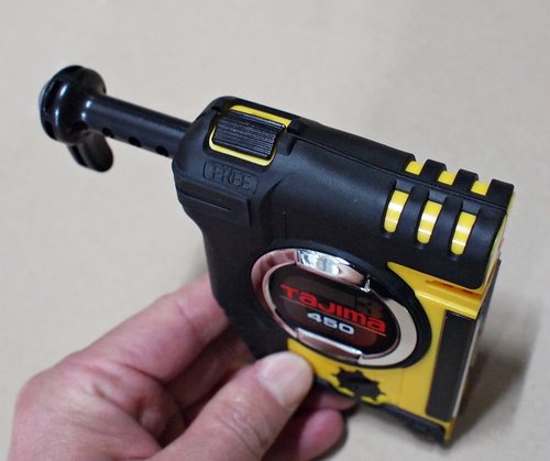 Tajima Plumb-bob, 4.5m, 1000g, Wooden Grip, Flat Head, German Style
