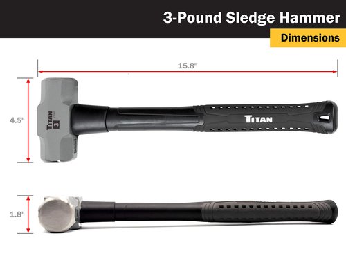 Titan 63000 3lb x 16in Sledgehammer
