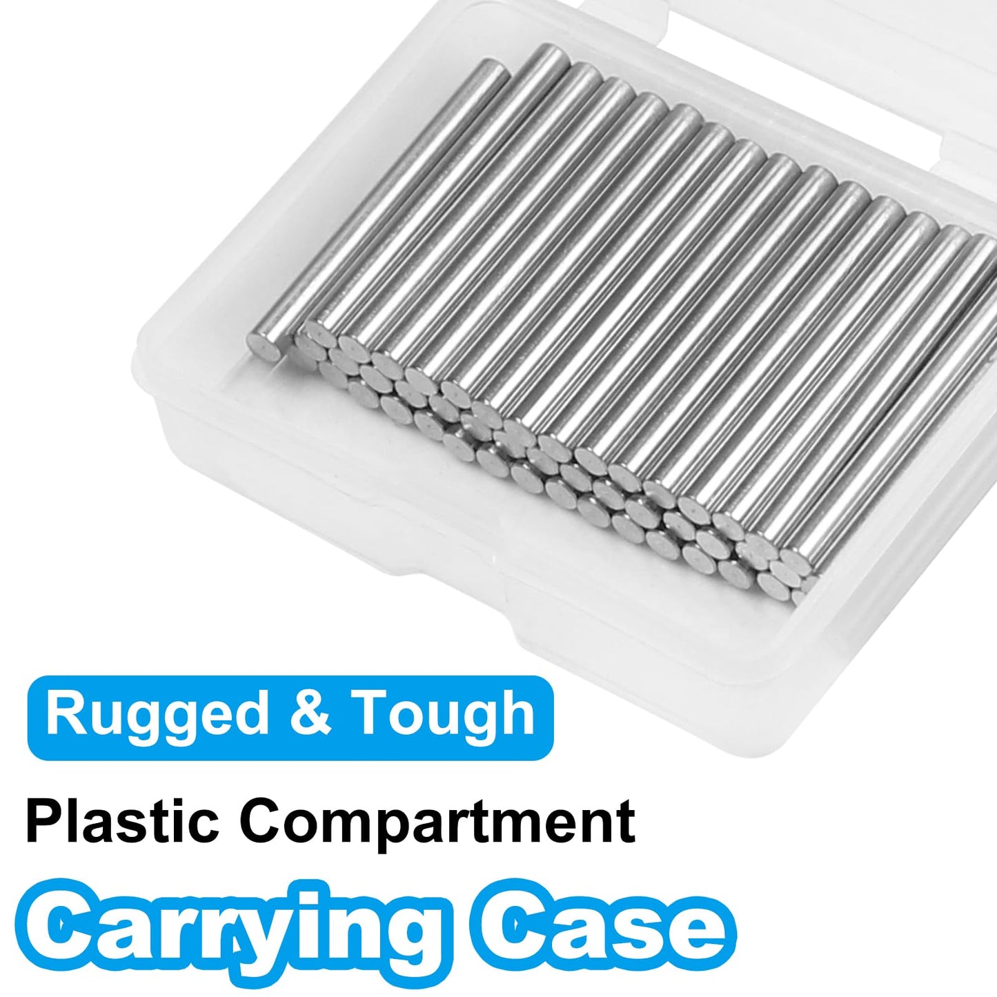 Yinpecly 50 Pcs 3mm x 30mm Shelves Dowel Pin,304 Stainless Steel Dowel Pin, Shelf Support Pegs Pin Metal Bookshelf Pegs Support for Cabinet Furniture Fixing Component Position