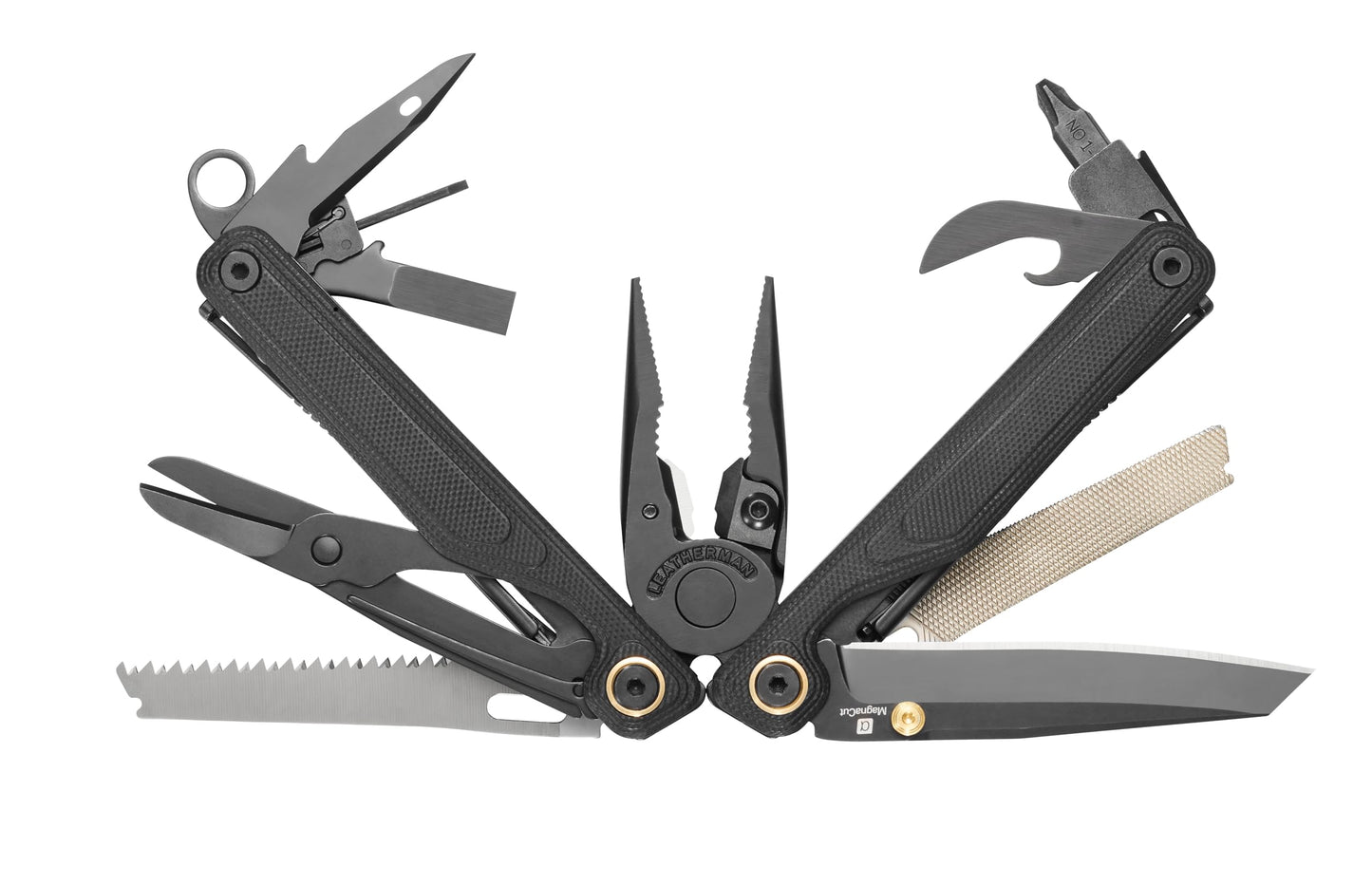 LEATHERMAN, Wave Alpha – 16-in-1 Multi-Tool with MagnaCut® Blade, G10 Handles & Full-Size Scissors, Obsidian