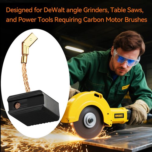 10 Pack N257540 Carbon Brushes Compatible with Dewalt DWE402/DWE4214 Angle Grinder - Replacement Electric Motor Brushes for De-walt Grinder Parts, Carbones para Dewalt DWE402, DW402