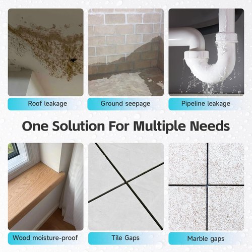 Invisible Waterproof Sealant, Water- Based, Clear Waterproof Coating, Transparent Glue Anti-Leakage Agent for roof & Walls, Indoor and Outdoor Liquid Paint Adhesive (16 floz)