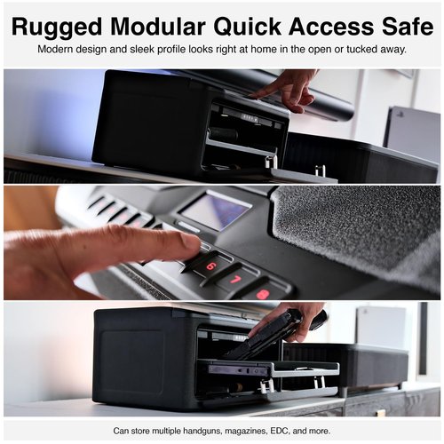 VAULTEK MR Series Dual Layer Handgun Safe Multiple Pistol Storage Safe with Backlit Keypad and Auto-Open Door (Essential)