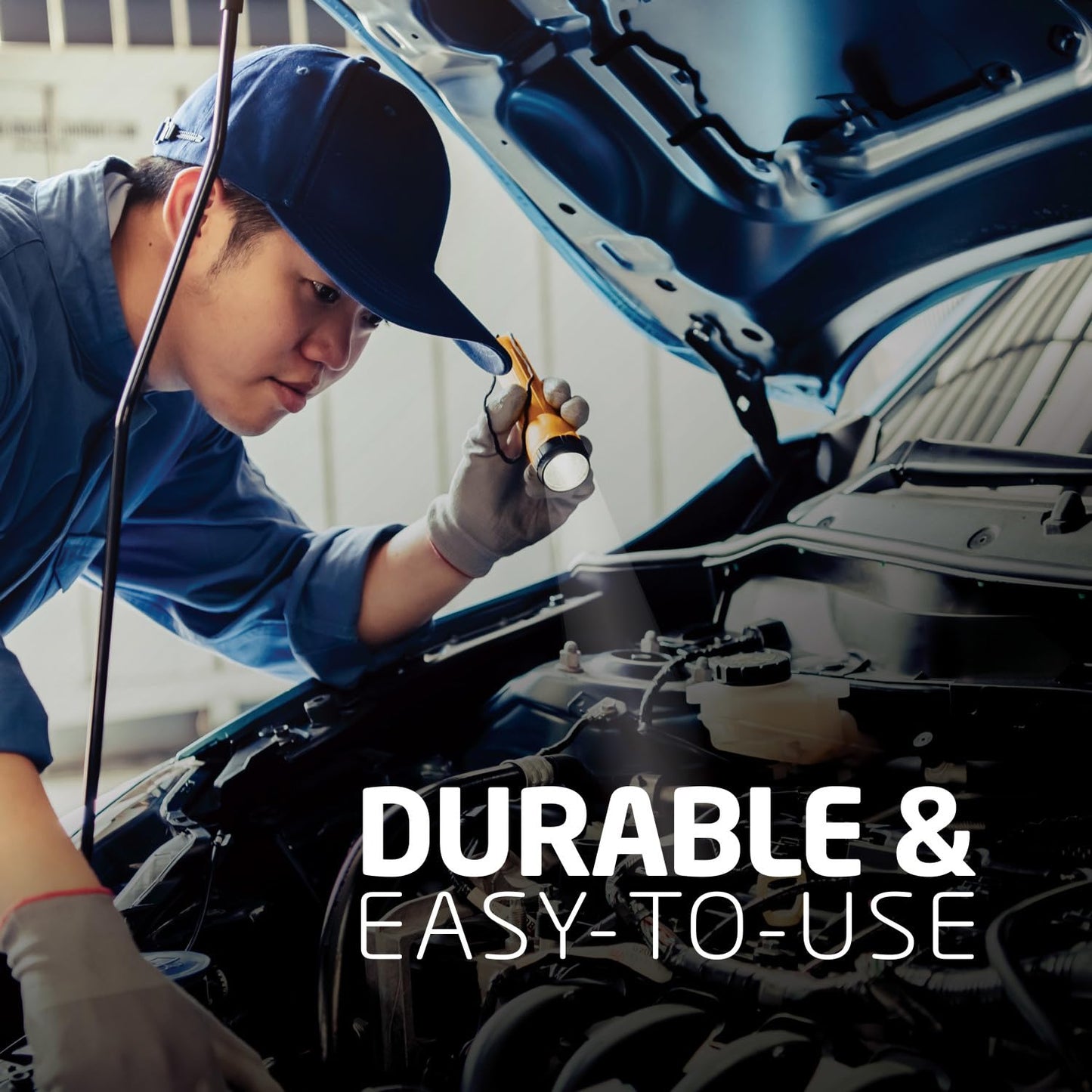 EVEREADY LED Flashlights (4-Pack), Bright Flashlights for Emergencies and Camping Gear, Flash Light with AA Batteries Included, Blue/Yellow (4-Pack)