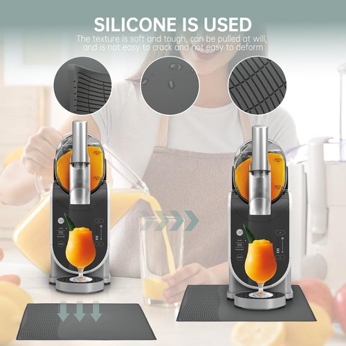 Slushie Machine Mat for Compatible with Ninja FS301C/FS301/FS300/Slushie 72 Oz/CREAMi 24 Oz, Ninja Slushie Accessories,Protect the Countertop, Easy to Clean, Upgrade Your Slushie Experience