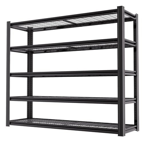LI JIU HOME 62" W x 24" D x 84" H Garage Shelving Heavy Duty Metal Shelving 3500LBS Storage Shelves Adjustable Metal Shelves for Storage Industrial Garage Shelves for Warehouse Basement