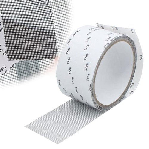 Strong Adhesive Screen Repair Tape, 2025 Upgrade Screen Repair Kit Window Screen Repair Tape, Household Self-Adhesive Screen Tape Mesh Window Repair Patch for Doors, Windows (Gray)