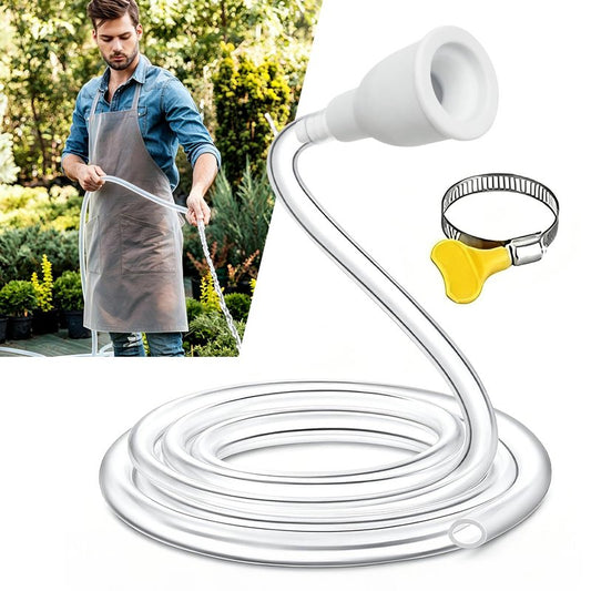6 FT Faucet Hose Adapter for Sink, Transparent PVC Extra Long Hose and Faucet Connector with Hose Clamp for Bucket, Garden, Sink, Pet Bathing