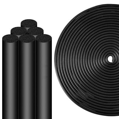 Backer Rod 16.4 Ft 1/8 Inch Foam Backer Rod Black Rubber Caulk Saver Concrete Expansion Joint Filler for Gaps and Joints