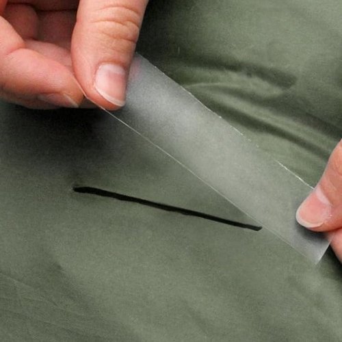 Veesper Tent Repair Tape 787x0.8 Inch Transparent Waterproof PVC Seam Tape with PU Adhesive, Fabric Repair for Raincoats, Camping Tents and Rain Shoes