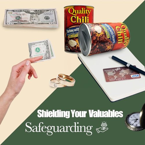 Fake Soup Can Diversion Safe - Keep Your Valuables Safe - like Jewelry, Cash, Money, Coins, Car Keys - Storage Home Security - Turkey