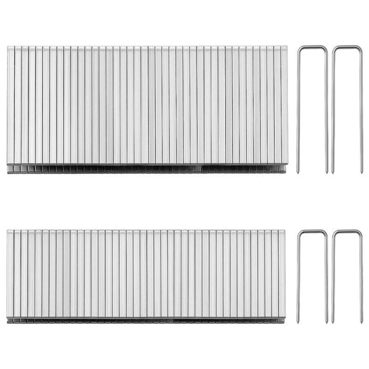 80Pcs Shutter Staples Louver Staples for Shutter Repair Pins Plantation Shutters Replacement Pins Shutters Louver Pin Staple Assortment (0.6 X 0.19, 0.75 X 0.19), Stainless Steel, Silver
