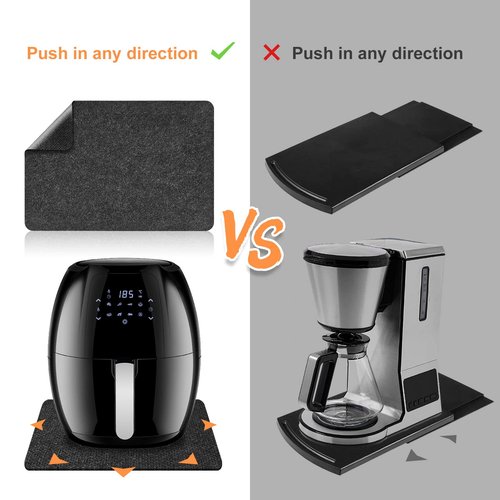 SIUDANGKA Heat Resistant Mat for Air Fryer, 2 Pcs Heat Resistant Pad Countertop Protector Mat Coffee Maker Mat for Countertops with Sliding Function for Air Fryer, Blender, Coffee Maker, Toaster