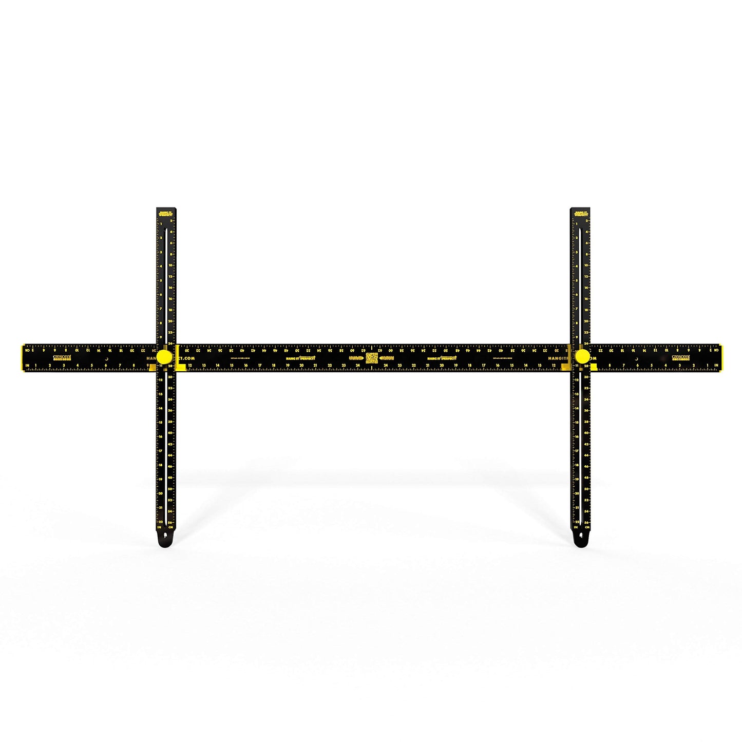 Hang It Perfect Pro Picture Frame Wall Hanging Tool with Level, 48 inch, Black