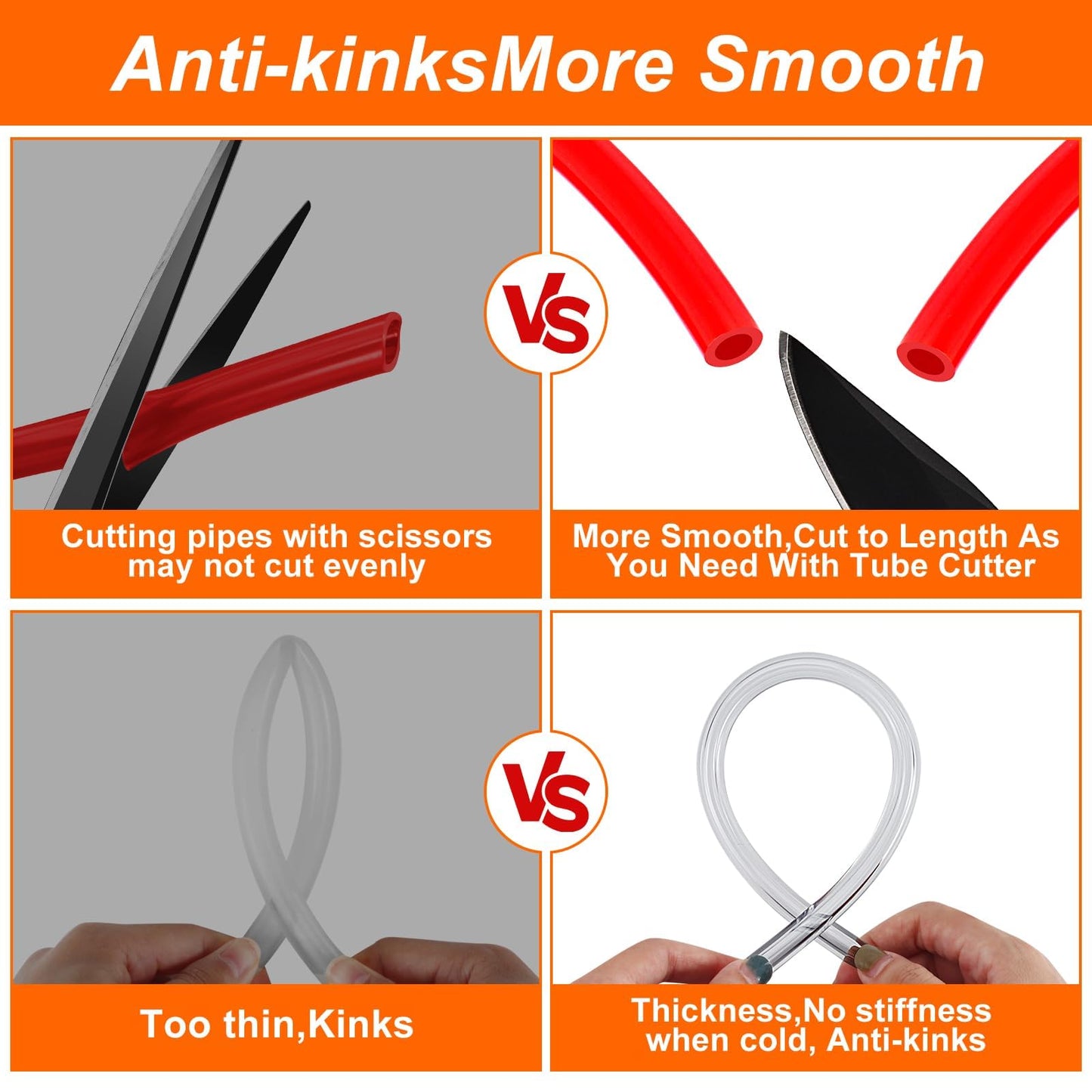 10FT Kegerator Beer Co2 Gas Dual Lines Kit, ID 3/16" Keg Beer Lines Tubing & ID 5/16'' Co2 Gas Hose Food-Grade PVC Tubing Keg Faucet Tube with 6Pcs Hose Clamps for Homebrew