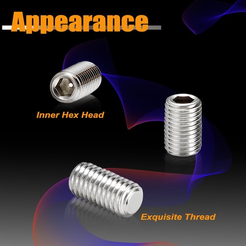 Kadrick 304 Stainless Steel Screws, 275 Pcs Metric Set Screws M3-M8, 3mm-16mm Lengths