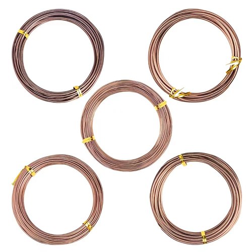Riboud Bonsai Training Wire, Aluminum Bonsai Wire for Crafts 5-Size Starter Set - 1.0mm, 1.5mm, 2.0mm, 2.5mm, 3.0mm (161 feet Total, Brown)
