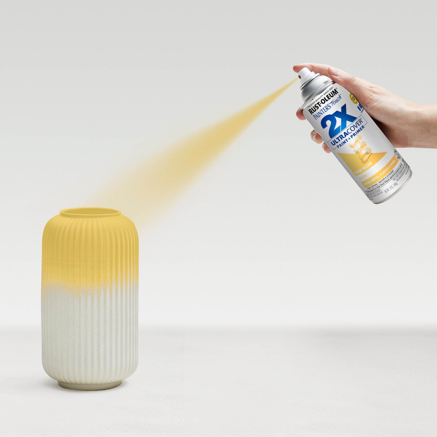 Rust-Oleum 249091 Painter's Touch 2X Ultra Cover Spray Paint, 12 oz, Gloss Warm Yellow (Pack of 4)