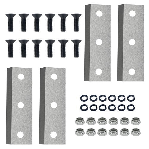 4-GUO054 Wood Chipper Blades 12-710-1054 Screws Compatible with Greatcircleusa, C30 Lite&3-in-1 Wood Chippers Shredders Most Brands