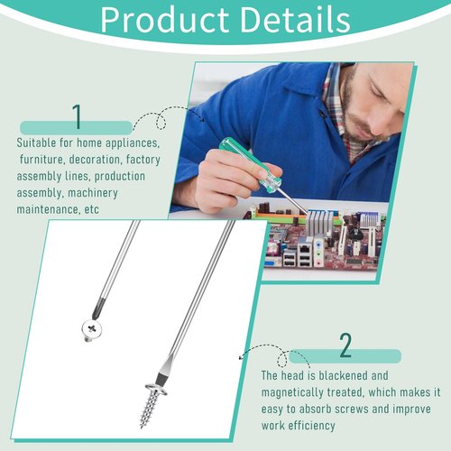 Magnetic Screwdriver Set, Small Screwdriver Tool flat Head and Phillips Screw Driver, Tiny Screwdrivers for Repair Musical Instruments Home Improvement Craft