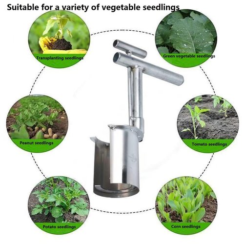 Bulb Planter Tool, 2025 New Gardening Tools Bulb Transplanter, Stainless Steel Seed Planting Tools, Plant and Fruit Tree Seedling Transplanter Hand Digging Garden Tools (1)