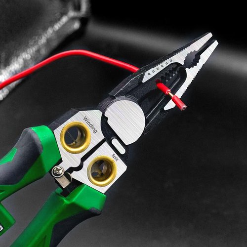8-in-1 Wire Stripper with Voltage Tester - Multi-Function Electrician Tool for Cutting, Stripping, Crimping & Testing Wires (1)