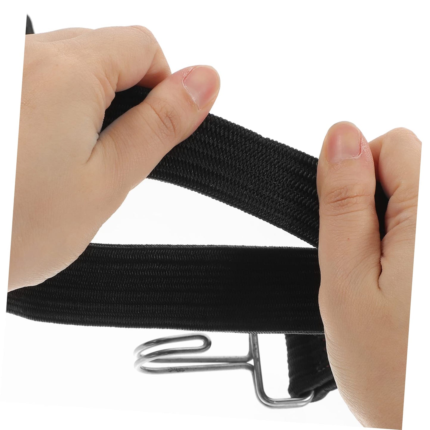 Alipis 4pcs Adjustable Bungee Cords Heavy-Duty Flat Elastic Straps Hooks Tie-Downs for Outdoor Use Camping Cargo Binding and Tarp Securement