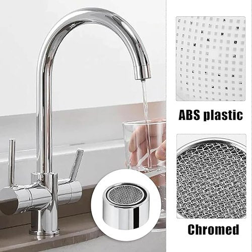 Bxian 4PCS Kitchen Faucet Oxygenator 22mm Female Filter with Brass Housing and Rubber Gasket Universal Spout Fittings