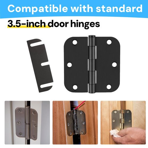 Door Hinge Shims, Filling Gaps in Interior Doors Adjusting The Spacing to Align Them, Used to Solve Problems Such As Door Air Leakage, Can Be Trimmed,3.5 Inch (10, 3.5 Inch Hinge Shims)