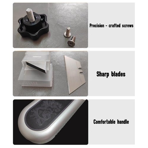 Plaster board V Chamferer, Cutter Tool for 45° 90° Trimming Tool, Efficient Gypsum Board Chamfering and Edge Finishing, Manual Plasterboard Fast Cutter with 10 Blades for Woodworkers (White)