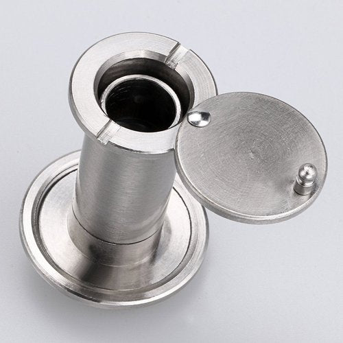 Sumnacon Safety Door Viewer,Solid Brass 220-degree Door Viewer/Peephole with Heavy Duty Rotating Privacy Cover for 1-3/8" to 2-1/6" Doors, Durable Door Viewer for Home Office Hotel (2 Pcs Silver)