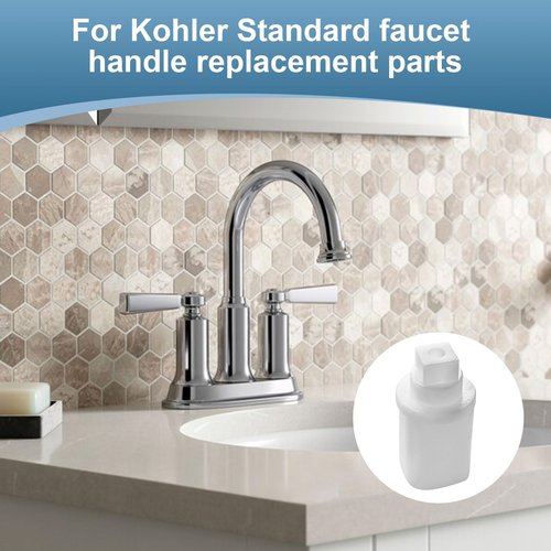 1070733 Faucet Stem Driver Replacement for Kohler Shower Handle Adapter, Compatible with Kohler Single-Handle Shower and Bathtub Faucet Handles