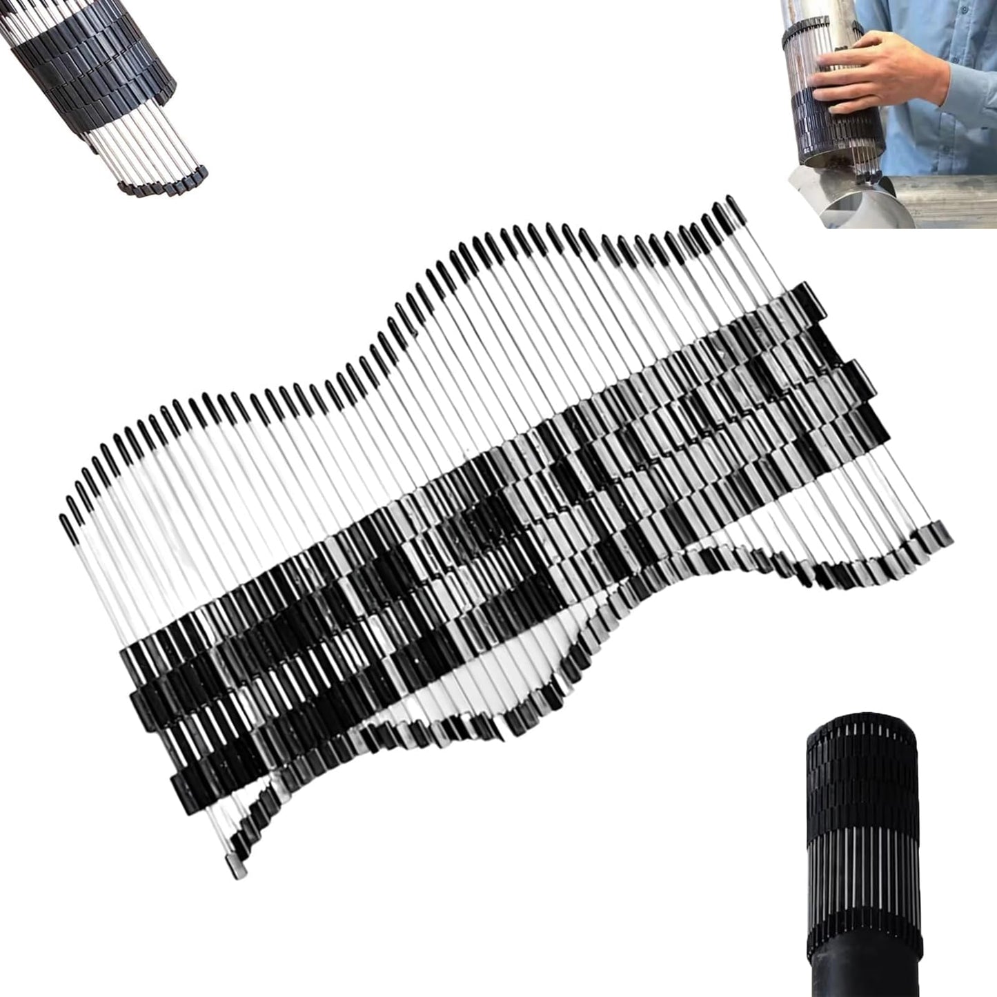 Multi-Surface Pipe Profiling Tool, Accurate Pipe Measurements and Shape Extraction, Versatile Multi-Curve Measurement, for Welding Plumbing DIY Creativity Creativity (280mm（0-3 Inch）)