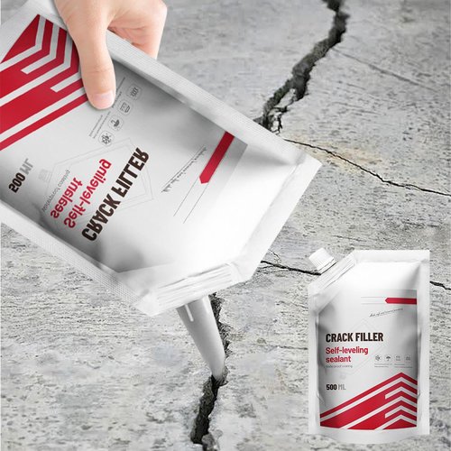 Self-Leveling Concrete Crack Filler Concrete Repair Patch, 500ml Cement/Asphalt Crack Filler Driveway for Walkway Patio Joint
