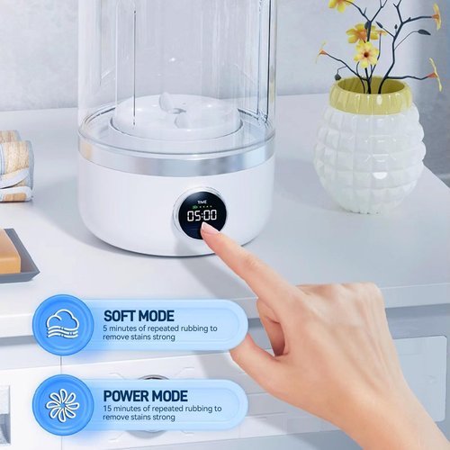 Ye02 Underwear Washer, 2025 New mini portable washing machine, for Bras/Underwear/Socks, Rechargeable Cordless Mini Washing Machine for Home, Apartment, Camping, Travel