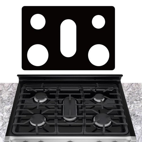 bezoku Stove Cover For 30 Inch LG Gas Range Model LRGL5825 LRGL5925 LSGL6335DF LGLDG4315 LRG4115 LRG4113 LDG4313, Upgraded 0.5MM Thickness Reusable Stove Burner Covers For LG Stove Protector