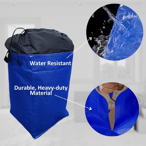 Moving Bags Heavy Duty Extra Large, 66 Gallon Large College Moving Bags with Handles, Waterproof Storage Packing for Home Dorm, Set of 2