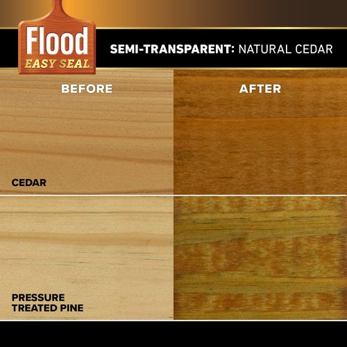 Flood Easy Seal 1 gal. Natural Cedar Semi-Transparent Exterior Wood Finish