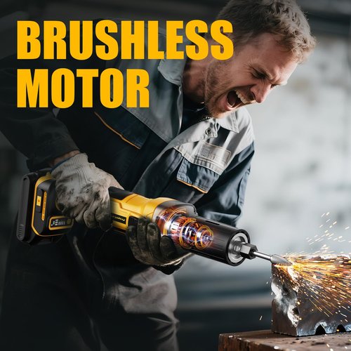 Die Grinder for Dewalt 20V MAX Battery, Cordless Die Grinder with 25000RPM Brushless Motor, 1/4" Precision Collect, Variable Speed Grinder for Metal Wood Grinding Cut Sanding (Battery not Included)