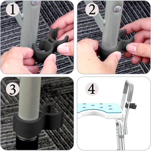 2 Pcs Shower Head Holder for Shower Chair, Shower Bath Chair Tub Transfer Bench Shower Stool, Shower Aids Accessories for Elderly Disabled