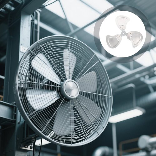 Wakauto Heavy-duty Aluminum Fan Blades 18 Inches For Industrial And Commercial Use Floor Fan Replacement Standing Pedestal Fan Accessory