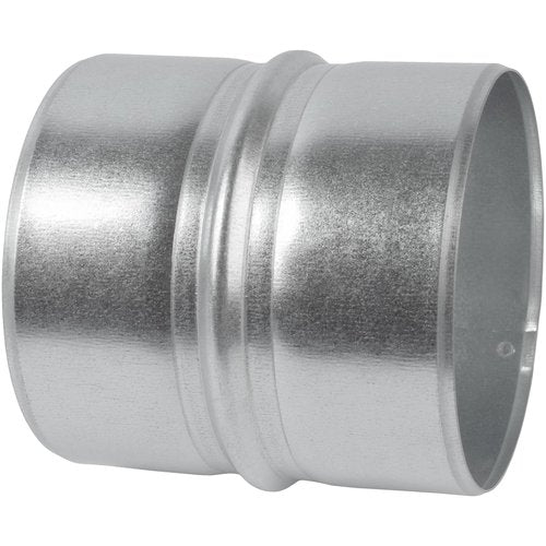 Vent Systems 4'' Inch Galvanized Steel Duct Connector - Round Ventilation Duct Extension - Metal Vent Coupler - Metal Hose Coupling - Galvanised Pipe Connector