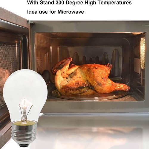 Oven Light Bulb 40 Watt Appliance Light Bulb, High Temperature 300 Degree Resistant Appliance Bulb for Oven, Stove, Refrigerator, Microwave Range Hood Lava Lamp E26 Medium Base, A15 (4-Pack)