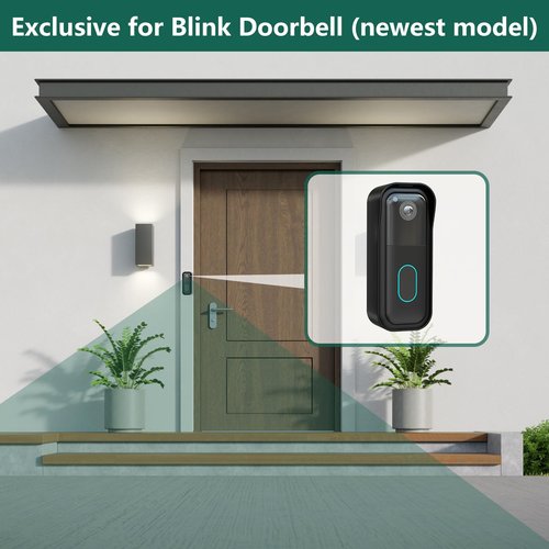 All-new Blink Doorbell Mount,Compatible with Blink Video Doorbell Camera(2nd Gen),No drilling Blink Mount Bracket,Easy to Install for Blink Doorbell Security System(Blink Doorbell Not Included),Black