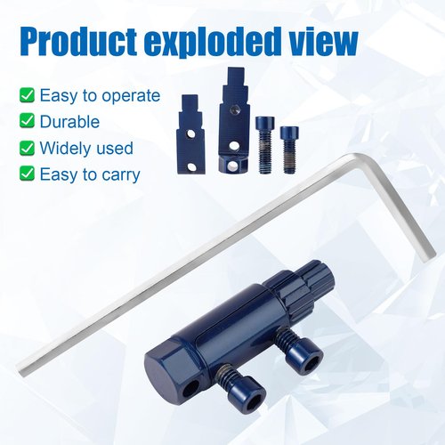 Broken Valve Thread Extractor Tool, Faucet Remover Tool with Water Claw Easy Out Bolt Extractor Kit with Wrench for Pipe Nipple Bolt Broken Tap