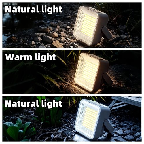 Small Camping Lights, Lightweight and Portable, 3 Color Lighting Adjustable, for Camping, Fishing and Traveling (Orange)