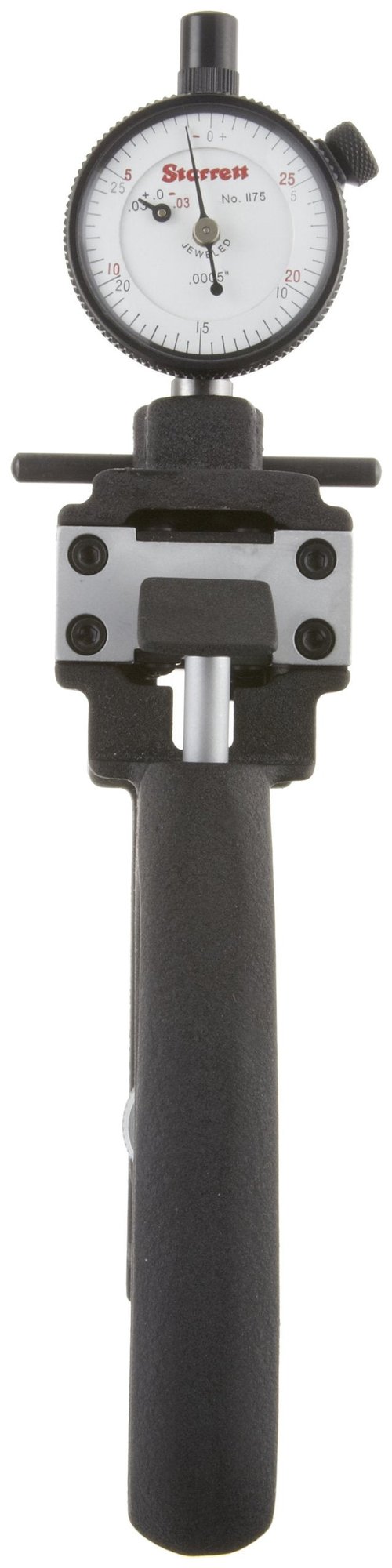 Starrett Precision Caliper Gauge with Pointed Jaw - White Face, .375-6" Range, .0005" Resolution - 1175Z